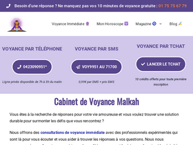 'malkah.fr' screenshot