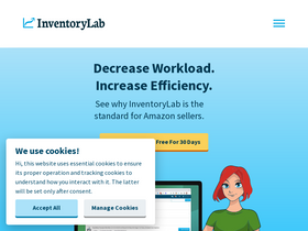 'inventorylab.com' screenshot