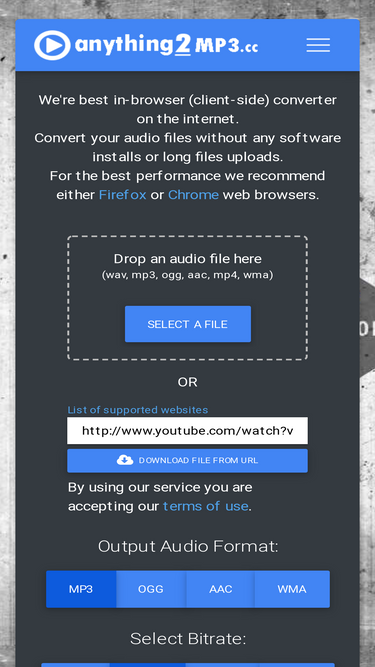 Anything2mp3 converter outlet