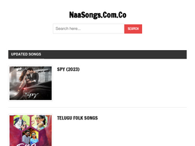 'naasongs.com.co' screenshot