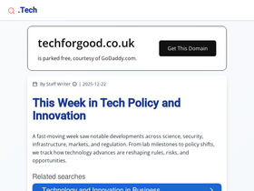 techforgood.co.uk homepage screenshot