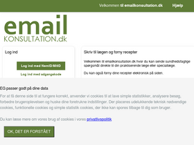 'emailkonsultation.dk' screenshot