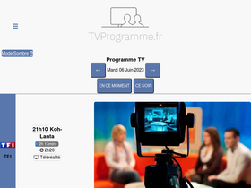'tvprogramme.fr' screenshot