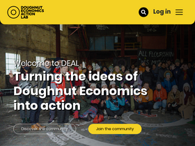 'doughnuteconomics.org' screenshot