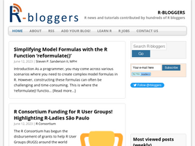 'r-bloggers.com' screenshot