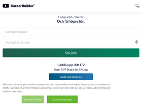 'careerbuilder.se' screenshot