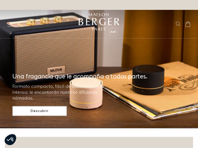 maison-berger.es homepage screenshot