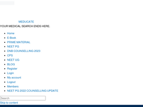 'meducate.in' screenshot