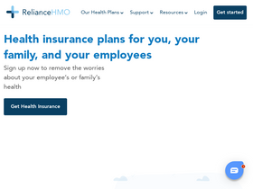 'reliancehmo.com' screenshot