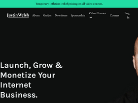 'justinwelsh.me' screenshot
