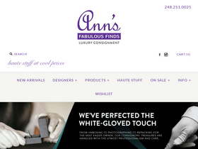 'annsfabulousfinds.com' screenshot