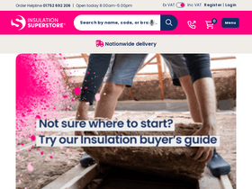 'insulationsuperstore.co.uk' screenshot