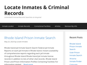 'locatorinmate.com' screenshot
