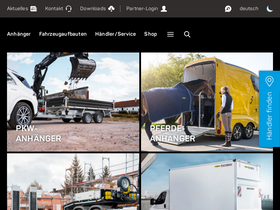 'humbaur.com' screenshot