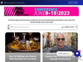 'celebrityaccess.com' screenshot