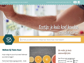 'tantekaat.be' screenshot