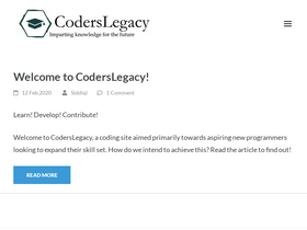 'coderslegacy.com' screenshot