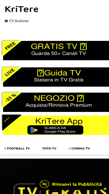 Tv italiana online online