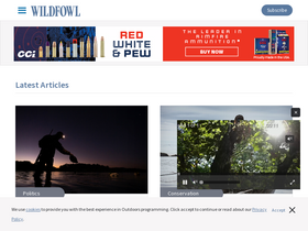 'wildfowlmag.com' screenshot