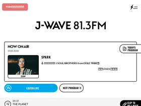 'j-wave.co.jp' screenshot