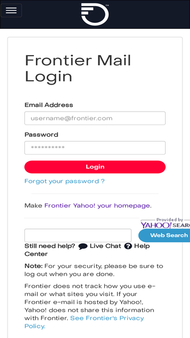 login.frontier.com