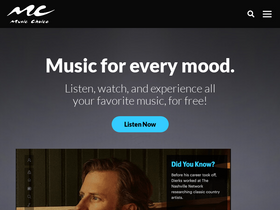 'musicchoice.com' screenshot