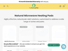 myheatingpad.us homepage screenshot