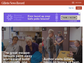 'gillettenewsrecord.com' screenshot