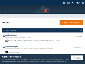 'caliboard.de' screenshot