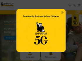 'shriramlife.in' screenshot
