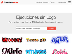 'flamingtext.es' screenshot