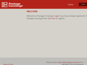 'packageconciergeadmin.com' screenshot