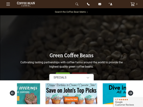 'coffeebeancorral.com' screenshot