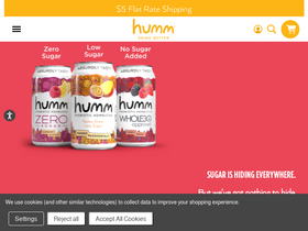 'hummkombucha.com' screenshot