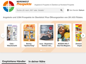 'nordwest-prospekte.de' screenshot