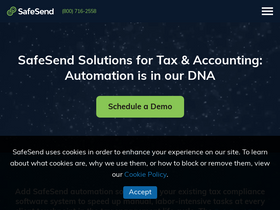 'safesend.com' screenshot
