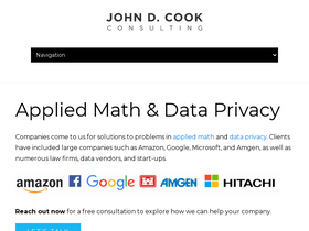 'johndcook.com' screenshot