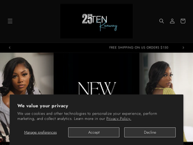 25ten.com homepage screenshot