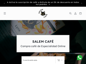 salem.cafe homepage screenshot