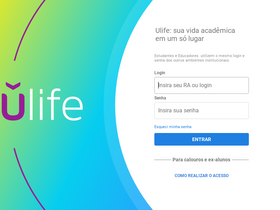 'ulife.com.br' screenshot