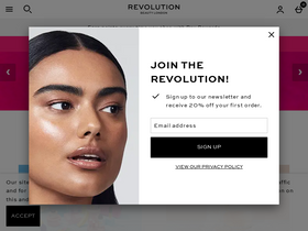 'revolutionbeauty.us' screenshot