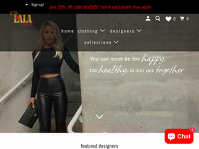 thelalalook.com homepage screenshot