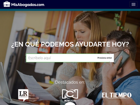 'misabogados.com.co' screenshot