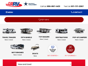 'funtownrv.com' screenshot