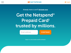 'netspend.com' screenshot