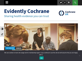 'evidentlycochrane.net' screenshot