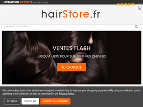 'hairstore.fr' screenshot