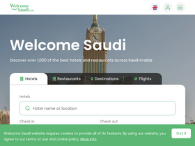 'welcomesaudi.com' screenshot