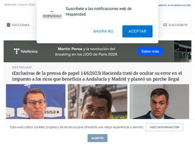 'hispanidad.com' screenshot