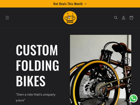 customisemybicycle.com homepage screenshot